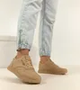 Beżowe sneakersy casualowe na platformie Élise